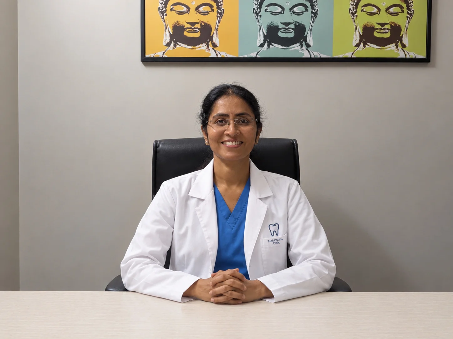 Dr. Anita Saravanan, founder of Pearl Dental Clinic